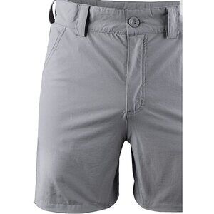 FitsT4 Men’s Cargo Hiking Shorts Gray Stretch Water Resistant Quick Dry L